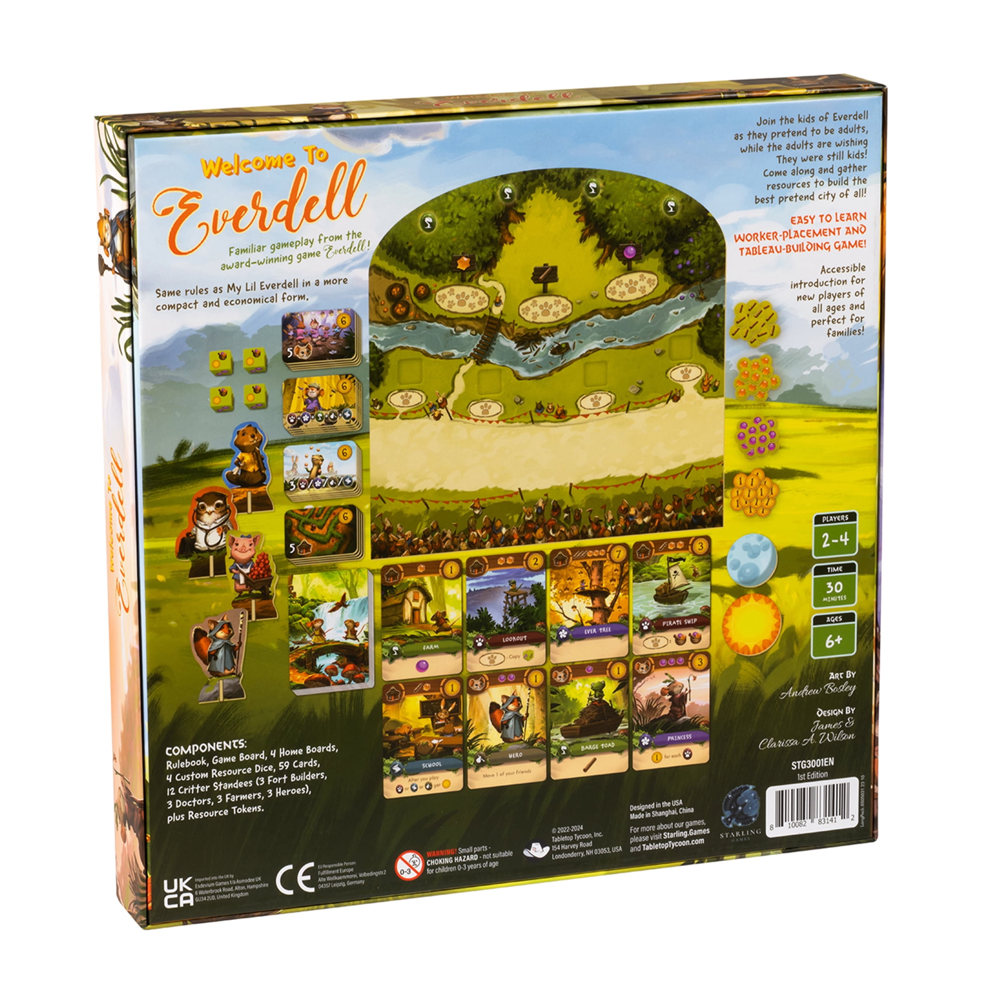 Welcome to Everdell Family and Kids Board Game for Ages 6 and up, from Asmodee (Walmart Exclusive)