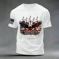 thumbnail image 4 of Mens Patriotic T Shirts USA 4th of July Shirts for Men American Flag Short Sleeve Patriotic Independence Day Tee Top (White,L), 4 of 6