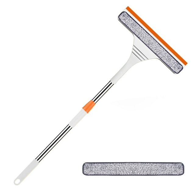 MOQIN Cleaning Kit and Window Washing Kit - 2 In 1 Window Cleaning Kit Window Squeegee Cleaner Extendable Window Cleaner Tool Telescopic Window Cleaning Equipment