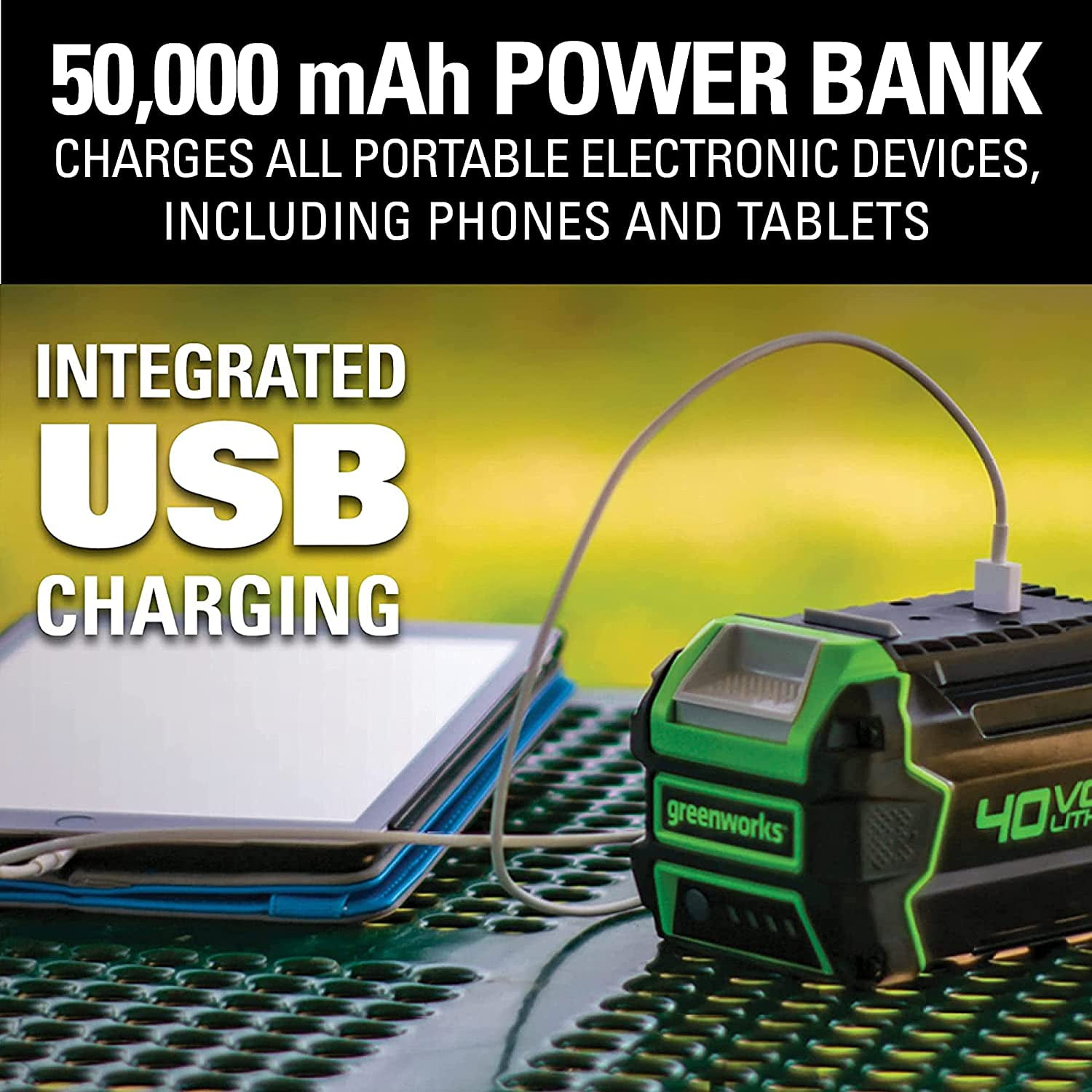 Greenworks 40V 21" Brushless Cordless (Self-Propelled) Lawn Mower, 5.0Ah Battery and Charger Included