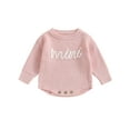 thumbnail image 1 of Bagilaanoe Newborn Baby Boy Girl Knitted Rompers Sweater Long Sleeve Letter Embroidery Bodysuits3M 6M 9M 12M 24M Infant Warm Jumpers Tops Fall Loose Knitwear, 1 of 8