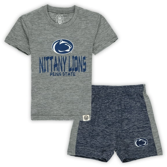 Toddler Wes & Willy Penn State Nittany Lions Cloudy Yarn T-Shirt & Shorts Set