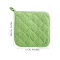 thumbnail image 6 of QHUDLV 2pcs Thickened Pure Cotton Square Meal Mat Cooking Microwave Coaster Baking BBQ Gloves Potholders Tool Accessories, 6 of 9