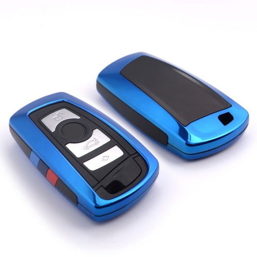 Car Key Fob Cover Case Protector 1Pcs M-Style Car Key Case Fob Cover Bag Holder Key Chain Key Ring for BMW