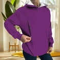 thumbnail image 2 of Busydd Hoodies for Women Fashion Solid Color Long Sleeve Womens Hoodies Breastfeeding Zip Up Hoodie Casual Comfy Pullover Tops 2XL, 2 of 5