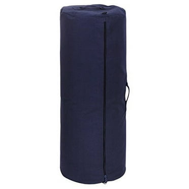 Rothco Canvas Duffle Bag w/Side Zipper, Navy Blue, 30" x 50"