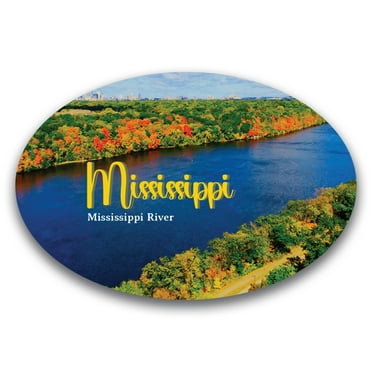 Magnet Me Up Mississippi River Scenic Magnet Decal, 4x6 inch, Automotive Magnet