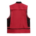 thumbnail image 2 of AZoiNM Men's Multi-Pocket Outdoor Vest Detachable Back Zippered Sleeveless Jacket All Season, 2 of 9