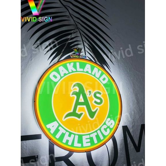 Queen Sense 16" For Oaklands Sports Team Athletics 3D LED Sign Light Vivid Printing Tech Design Beer Bar Pub Decor Lamp 116OALV2LED3D