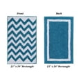 thumbnail image 3 of Better Trends Pegasus Polyester 21" x 34" Bath Mat Rug - Aqua, 3 of 5