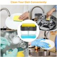 thumbnail image 5 of Visland 2 in1 Kitchen Dishwasher Detergent Liquid Soap Pump Dispenser ABS Sponge Holder Press Countertop Rack 3 Colors, 5 of 6