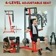 thumbnail image 5 of Resenkos Chest Press and Fly Machine for Pectoral and Shoulder Workouts - Red, 5 of 7
