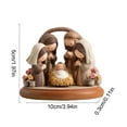 thumbnail image 3 of geerera 2D Acrylic Nativity Tabletop Ornaments with Base, Rotating Standing Birth Scene Decoration for Living Room and Bedroom, Shelf Display, 3 of 7
