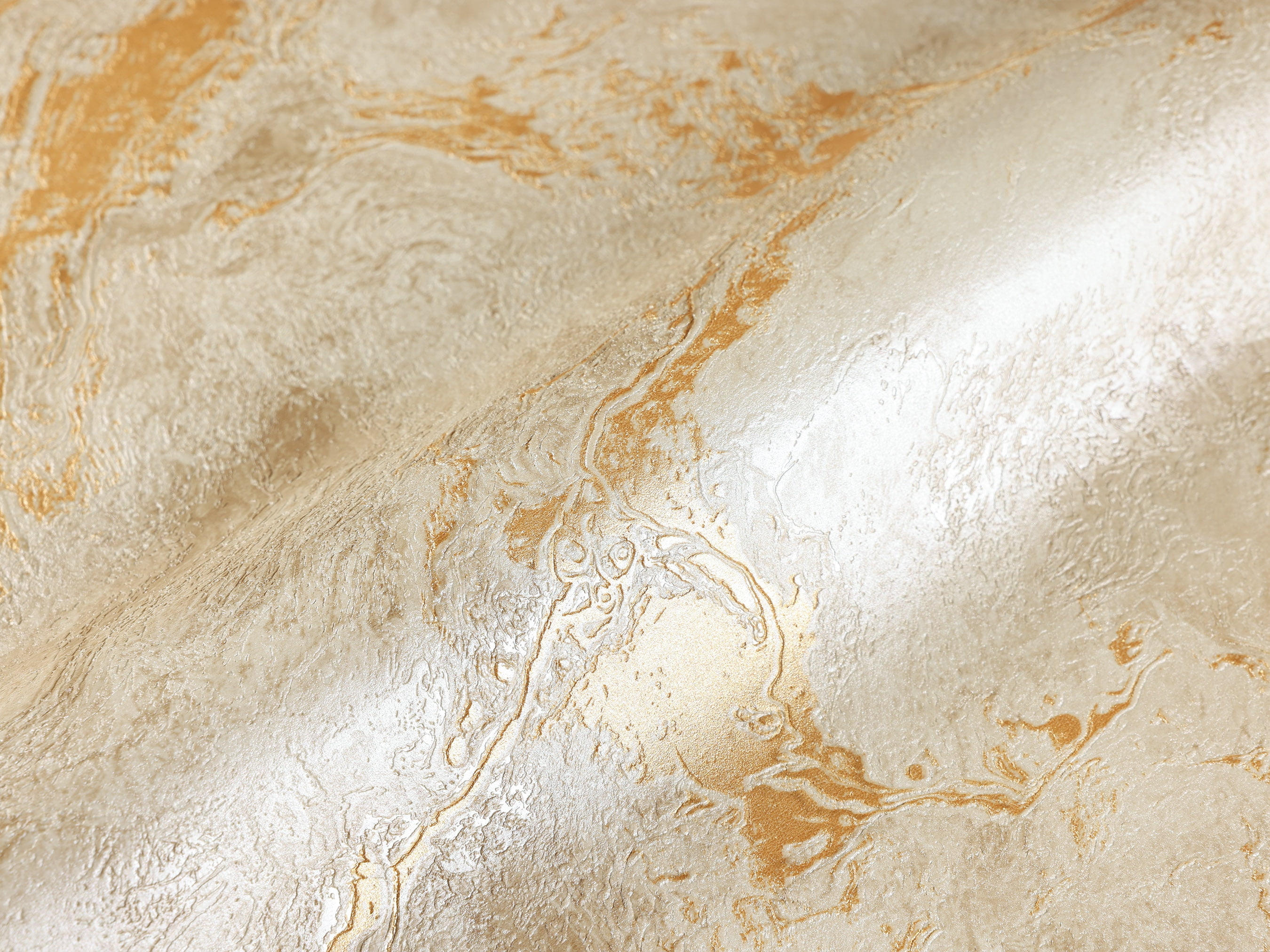 Elegant Goldish Beige Textured Wallpaper, Premium Wallcovering Roll, 41.7”W X 393”H 113.8 sq ft