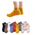 thumbnail image 1 of 10 Pares Calcetines Deportiva Liso Algodón Para Mujer Y Niño, 1 of 8