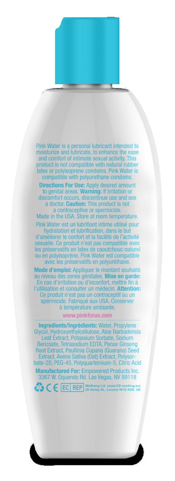 pink water lubricant reviews Pink Water Water-Based Personal Lubricant, 4.7 oz main image 0