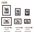 thumbnail image 2 of Sindcom 19 Pack Collage Picture Frame, Gallery Wall Frame Set for Wall or Tabletop Display, Black Photo Frame, Multi Sizes Fits Three 8x10, Eight 5x7, and Eight 4x6 Photo, 2 of 8