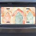 thumbnail image 7 of Watercolor style Arches Funny Personalized License Plate Rust-proof Stainless Steel Metal License Plate Suitable For Men And Women 12.2" x 6.2", 7 of 7