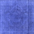 thumbnail image 1 of Ahgly Company Machine Washable Indoor Square Oriental Blue Industrial Area Rugs, 8' Square, 1 of 4