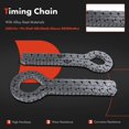 thumbnail image 4 of A-Premium Engine Timing Chain Kit W/Tensioner & Guide [fits SOHC, 8Cyl 4.6L] Compatible with Ford E-150 Econoline, Expedition, Mustang, Thunderbird & Lincoln Town Car & Mercury Cougar, Grand Marquis, 4 of 9