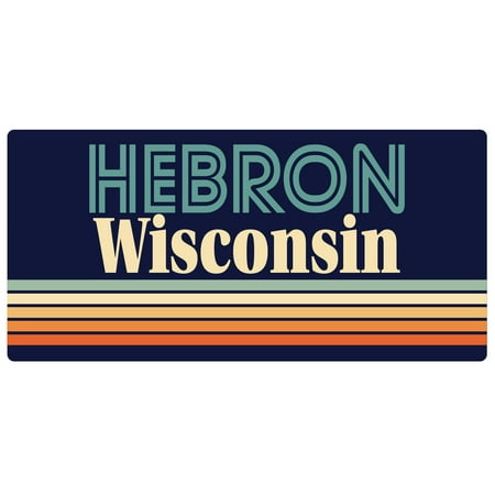 

Hebron Wisconsin 5 x 2.5-Inch Fridge Magnet Retro Design