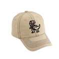 thumbnail image 3 of Tisuna Washed Dinosaur Baseball Cap For Kids Cartoon Adjustable Toddler Hat Fashion Retro Boys Girls Casual Golf Tennis Sun Hat Khaki, 3 of 7