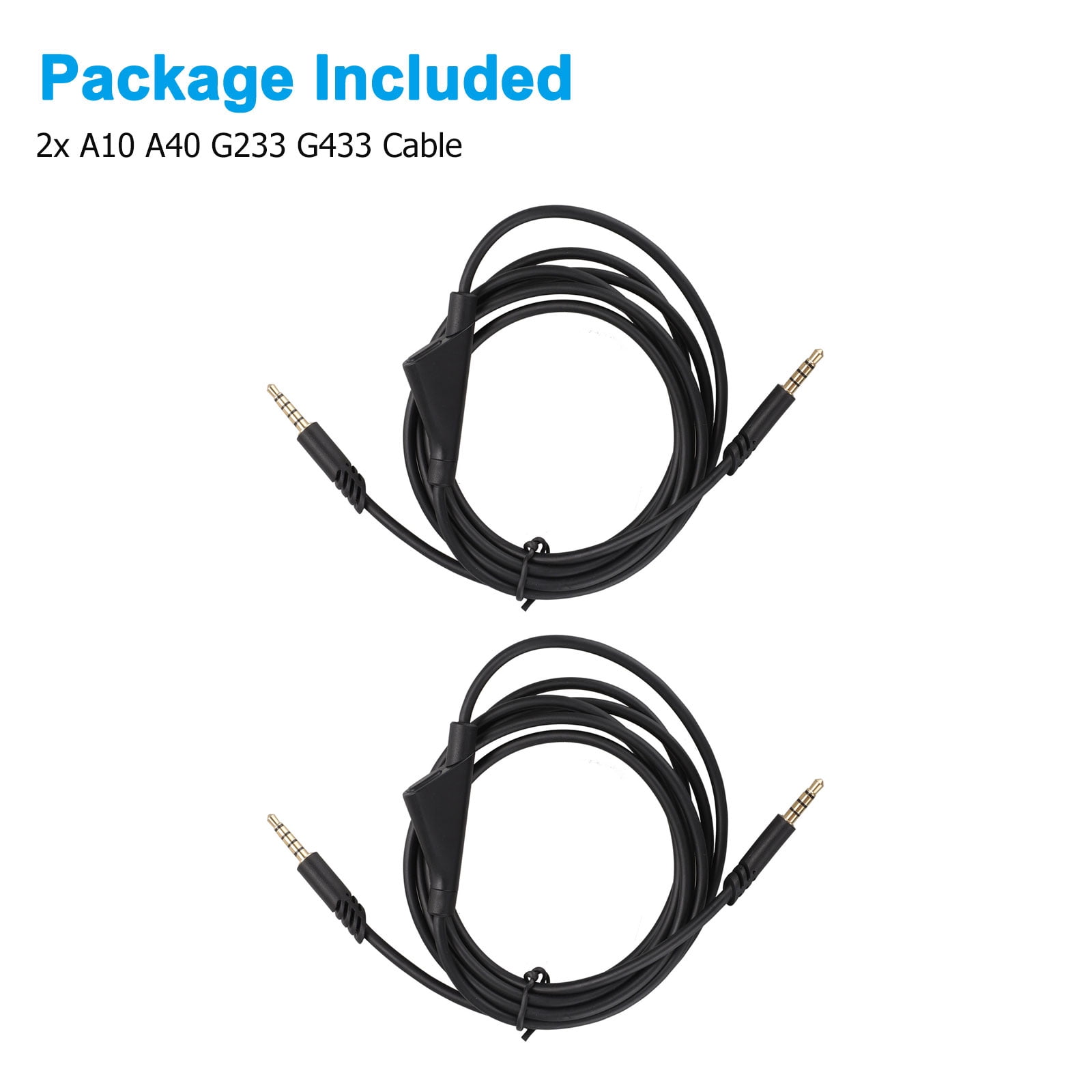 Tsv 6 5ft Replacement Audio Talkback Chat Cable Cord Fits For Astro A10 0 Gaming Headset With Mute And Volume Control Button Compatible With Playstation 4 Ps4 Pc Gaming And Smartphone Walmart Com