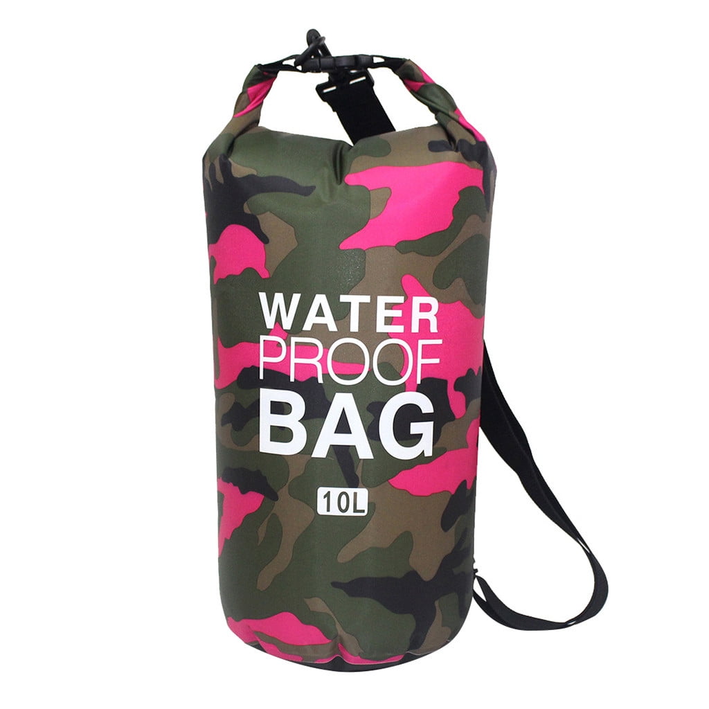 Camouflage Polyester Waterproof Bag Shoulder Waterproof Bucket Bag 10L Drift Bag