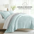 thumbnail image 4 of Noble Linens 7 Piece Bedding Bundle, Reversible Comforter and Patterned Sheet Set, Queen, 4 of 7