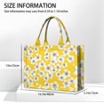 thumbnail image 3 of Large Capacity Tote Bag,Pioneer Flower Floral Print Pattern Handbag Fashion Luxury Tote Bag,15.7"x13"x 5.1" Inches,Laptop Compatible, 3 of 6