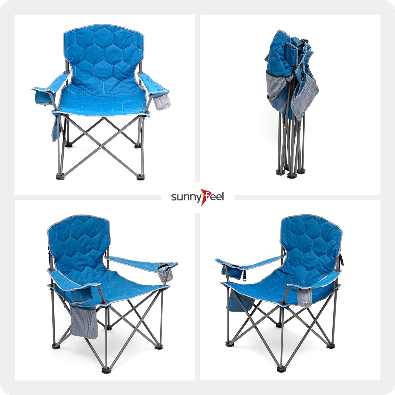 SunnyFeel XXL Oversized Camping Chair Heavy Duty 500 LBS Ideal for