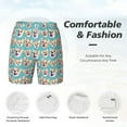 thumbnail image 5 of Balery Cute Corgi Head Mens Swim Trunks Swim Shorts for Men Quick Dry Inseam Beach Shorts with Compression Liner Pocket-XX-Large, 5 of 9