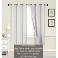 thumbnail image 3 of Gorgeous Home Linen 1-Piece Thermal Lined Blackout Window Curtain Silver Grommets (Ivory, 63" Length ) K34, 3 of 5