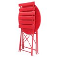 thumbnail image 4 of Iron Folding Three-Piece Set 2 Chairs 1 Table Red, 4 of 22