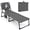 Gray, variant on Furnibear Tanning Chair Folding Sunbathing Lounger with Face & Arm Holes, Gray Prone Beach Chair for Patio Poolside Backyard, 330 lbs