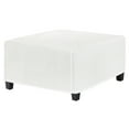 thumbnail image 1 of Funda de Ottomán Cuadrada Estirable Uxcell 31" x 31" x 15" Funda de Ottomán de Tela Protector para Muebles/Sala de Estar/Interior [Blanco], 1 of 7