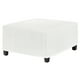 thumbnail image 1 of Funda de Ottomán Cuadrada Estirable Uxcell 31" x 31" x 15" Funda de Ottomán de Tela Protector para Muebles/Sala de Estar/Interior [Blanco], 1 of 7