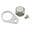 Silver, variant on Baitcasting Fishing Reel Handle Screw Nut Locking Cap Left/Right Replacements