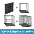 Vibrant Life DoubleDoor Foldable Metal Wire Dog Crate with Divider, Small, 22"