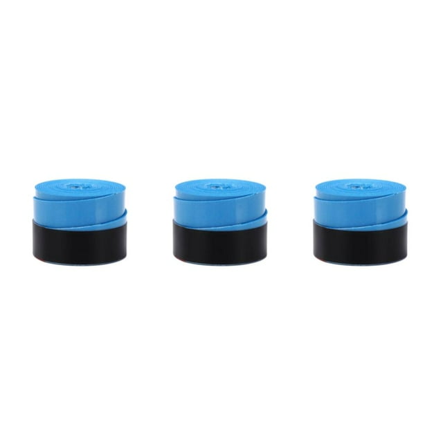 Transemion Raquette de Badminton Longue Durée et Non Toxique avec Multiples Surfaces, Lot de 3 Rouleaux Bleus