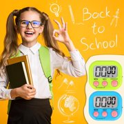YMWVH 4-Piece Multi-Function Electronic Timer, Learning Management, Suitable for Kitchen, Study, Work, Exercise Training, Outdoor Activities