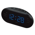 thumbnail image 3 of 1.2 '' Pantalla LED grande AM / FM Reloj despertador digital Radio Función de repetición Despertar Reloj de tiempo junto a Azul, 3 of 3