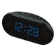 thumbnail image 3 of AM / FM Doble Radio Reloj Despertador 1.2 Pulgadas para Mayor Visibilidad Azul, 3 of 3