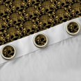 thumbnail image 4 of Feelyou Boho Damask Curtains Pack of 2 (42x84 Each), Gold Life Tree Curtains Blackout, 4 of 6