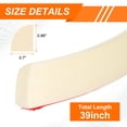 thumbnail image 2 of Uxcell 0.7"x0.86"x39" Flexible Quarter Round Wall Trim Single Self-adhesive Brown, 2 of 6