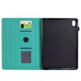 thumbnail image 5 of Case for iPad 10th Gen 10.9" 2022 (A2757, A2777), Carbon Fiber Pattern Premium PU Leather Wallet Stand Protective Auto Sleep Wake Cover with Pen Slot for iPad 10th Generation, Light Green, 5 of 6