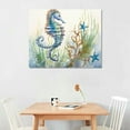 thumbnail image 2 of Shiartex Canvas Wall Art Picture 20x16in for Living Room Bedroom Home Decor Fall Decor Starfish and Seahorses 20x16in, 2 of 3