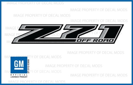 Pair Set Z71 4x4 Decals Stickers Copatible for Silverado (2007-2013