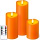 thumbnail image 1 of Velas sin llama Nurada a prueba de agua con temporizador remoto, paquete de 3, 1 of 8