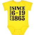 thumbnail image 3 of Inktastic Juneteenth Since 6-19-1865 Boys or Girls Baby Bodysuit, 3 of 5